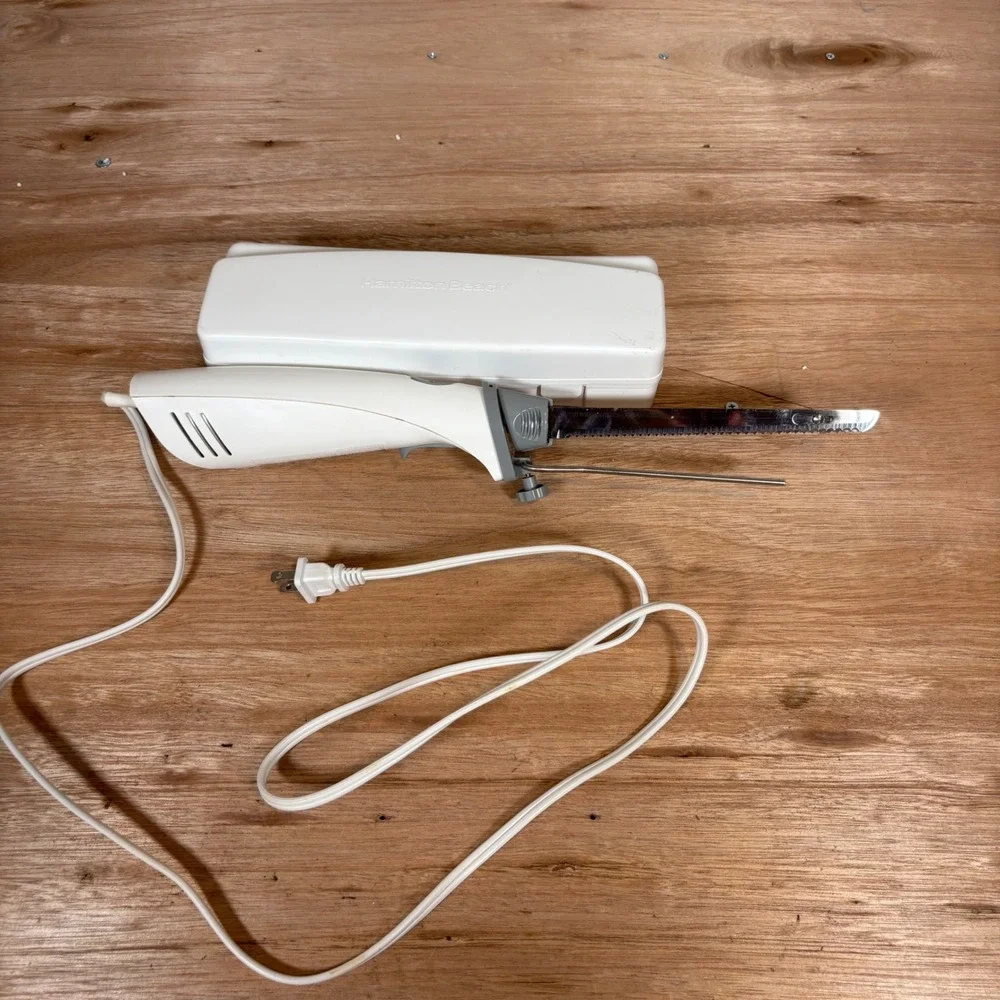 Hamilton Beach Electric Knife Set with Storage Case White 74250R Carving Tool